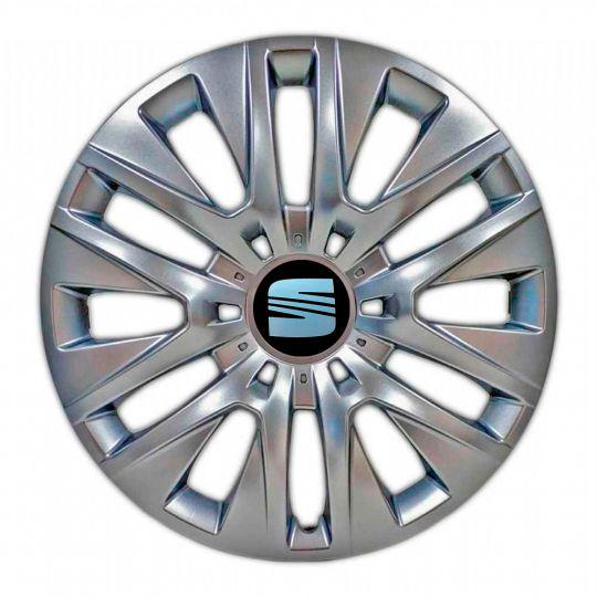 Колпаки автомобильные SKS 429 R16 с логотипом Seat 4 шт. Серебристый