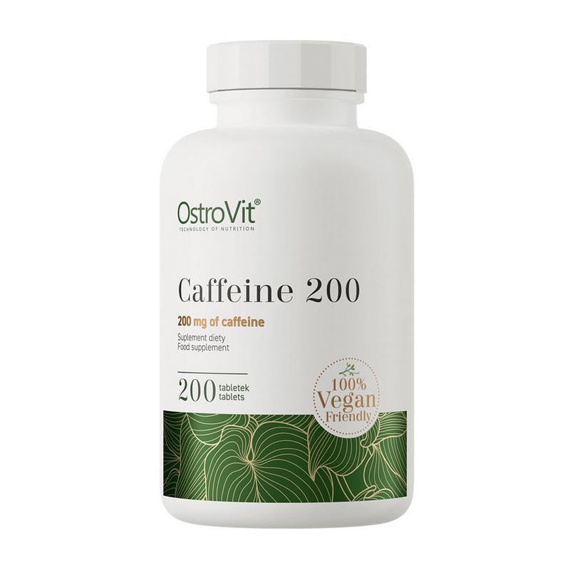 Кофеин OstroVit Caffeine 200 мг 200 табл.