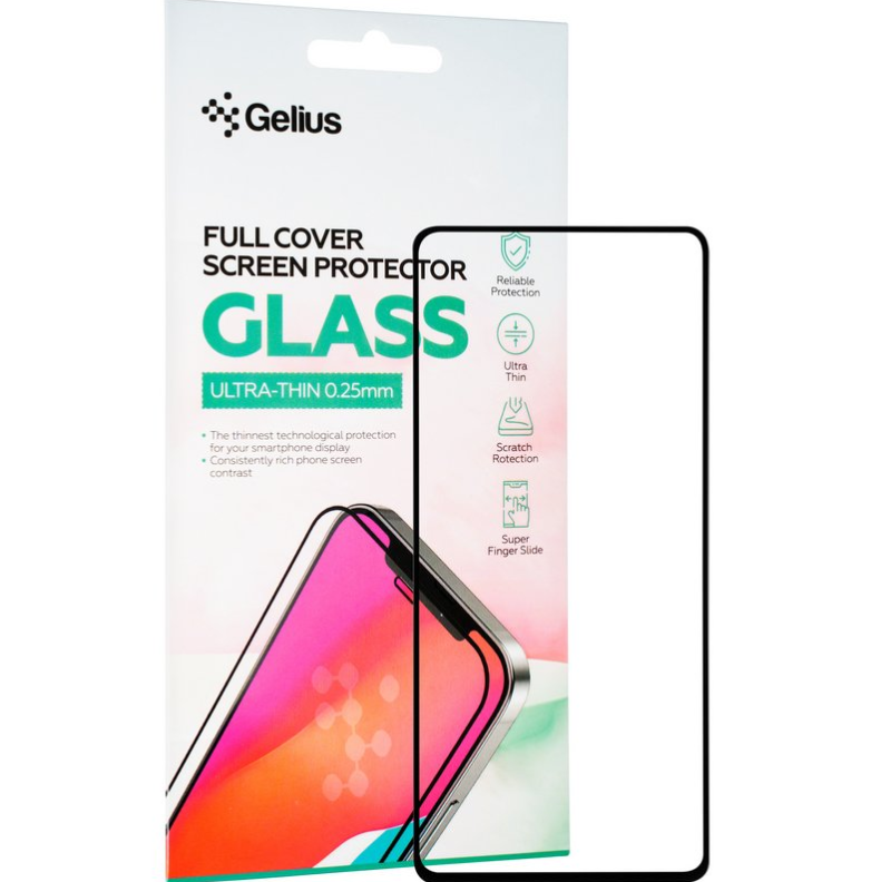 Защитное стекло Gelius Full Cover Ultra-Thin 0.25mm для Xiaomi Redmi Note 10 Lite Black