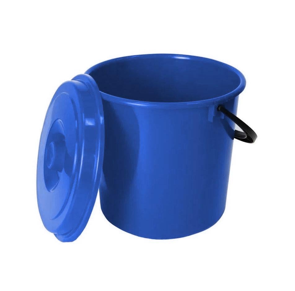 Ведро пищевое с крышкой Бликпласт 10 л Синий (MBK-60133)