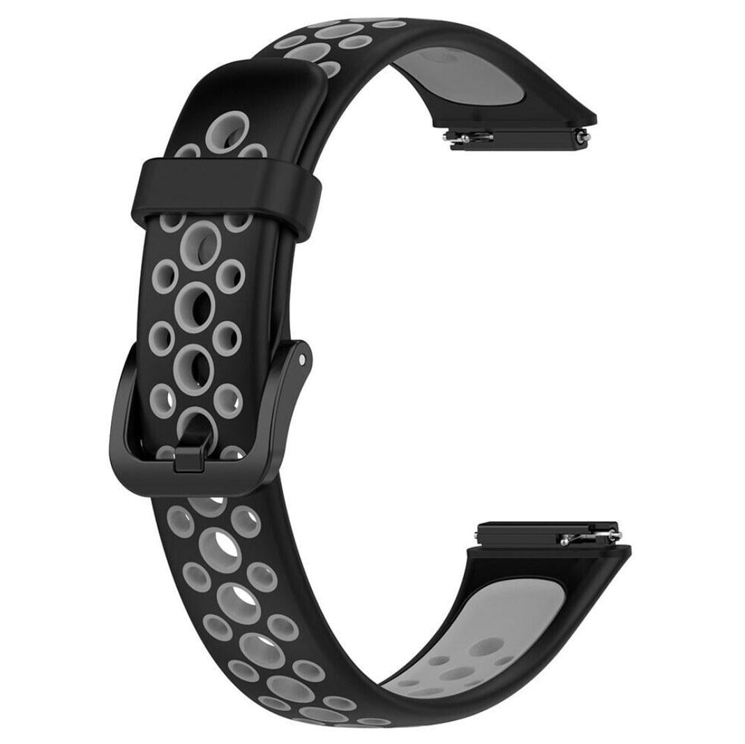 Ремешок силиконовый Primolux Perfor Classic для фитнес браслета Huawei Band 7 Black/Grey