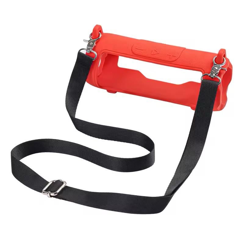 Чехол силиконовый и ремень для портативной акустики JBL Flip 7 Красный (28810662)