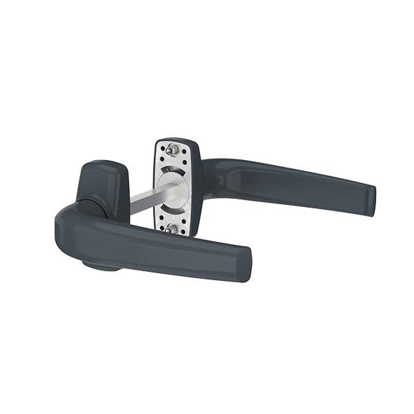 Ручка дверная нажимная на розетке MEDOS Merkury Антрацит (119.7016.00.00) Ручка дверная нажимная на розетке MEDOS Merkury Антрацит (119.7016.00.00)