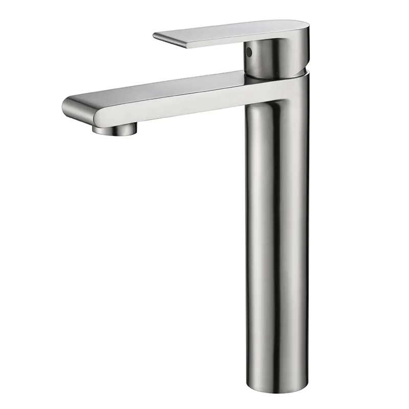 Смеситель для умывальника KOER KI-11015-02 высокий из нержавеющей стали (KR4782)