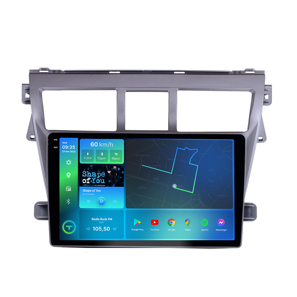 Магнитола штатная Torssen 2K Toyota Yaris 06-12/Vios 06-12 F9432 4G Carplay DSP Silver (202308669)