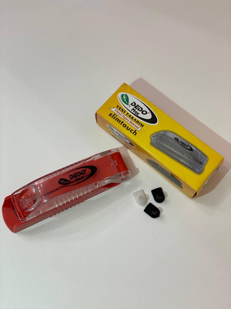 Машинка ручная Dedo Slimtouch для набивки сигаретных гильз табаком Красный/Прозрачный - фото 4 Машинка ручная Dedo Slimtouch для набивки сигаретных гильз табаком Красный/Прозрачный - фото 4