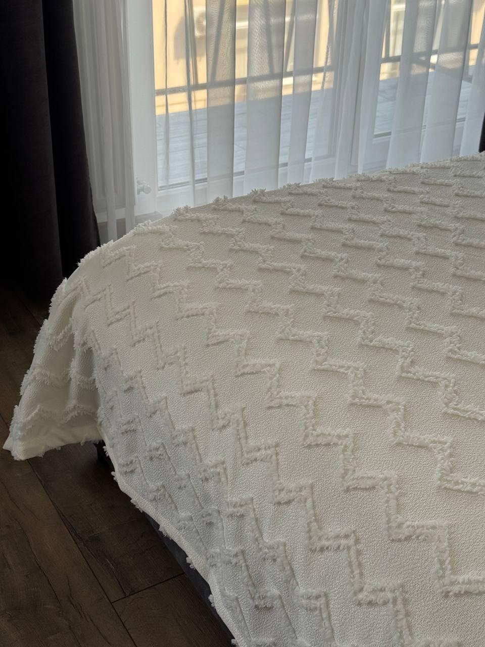 Покрывало Хельга 180x250 см Молочный (20774-2-180x250cm) - фото 4 Покрывало Хельга 180x250 см Молочный (20774-2-180x250cm) - фото 4