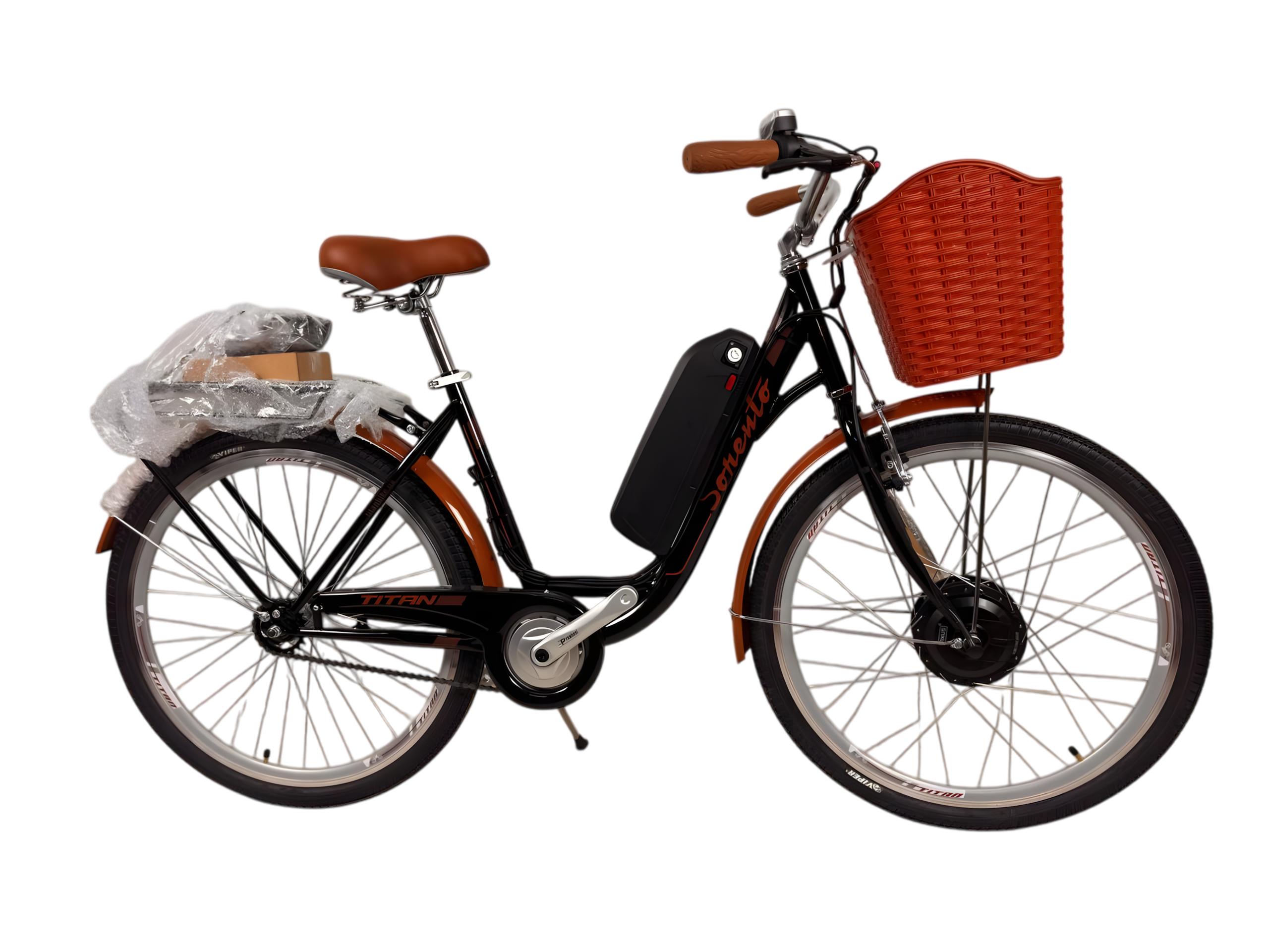 Электровелосипед Titan Sorento 26" 18" 500 W 48 V 10 Ah Черный