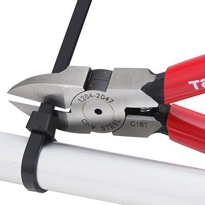 Кусачки-бокорезы Tajima Premium CrV для пластика плоские губки 125 мм (1204-2046) - фото 3
