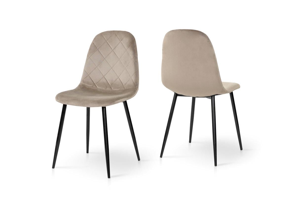 Стілець кухонний Ембер-L Мікс Меблі Чорний/Велюр Бежевий - фото 2 Стілець кухонний Ембер-L Мікс Меблі Чорний/Велюр Бежевий - фото 2