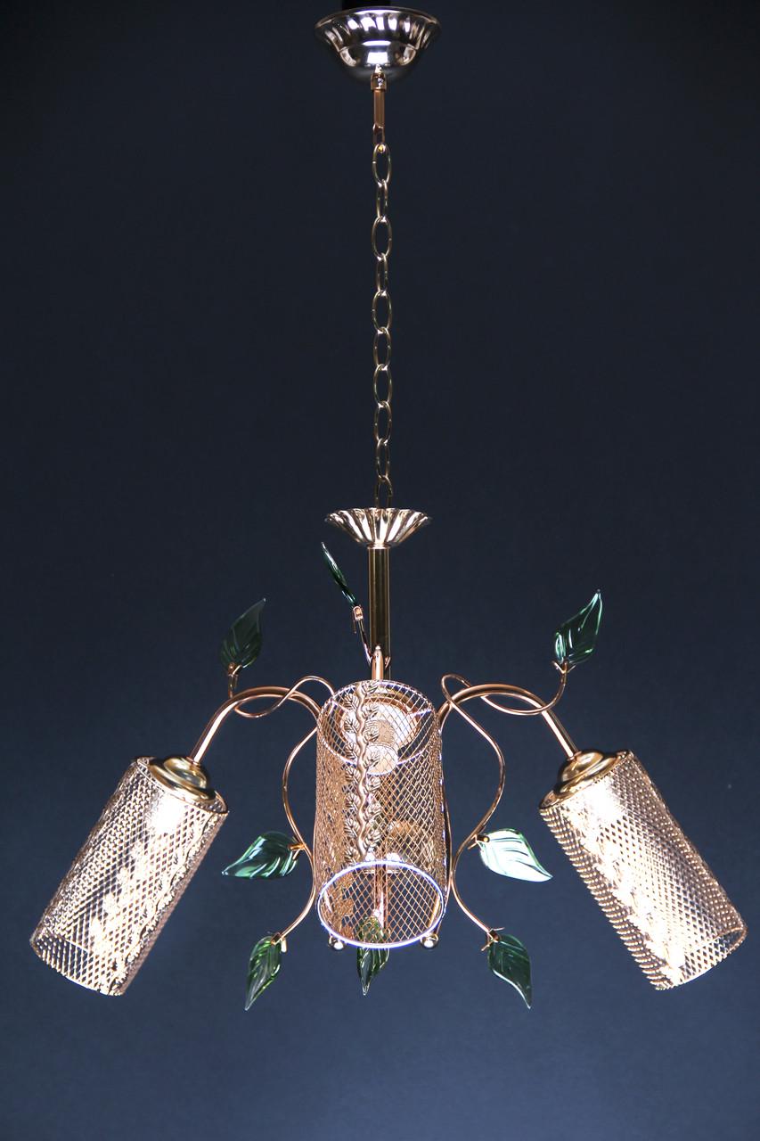 Люстра Svlight трехламповая 6475/3 Золотой (372922754)