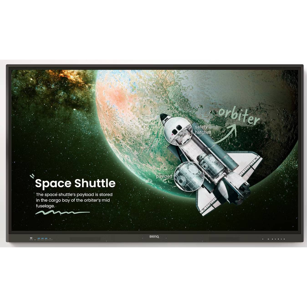 Информационный сенсорный дисплей BenQ RE8604A IPS 4K UHD 450 кд/м² 8 мс Android 14 Black (34416897)