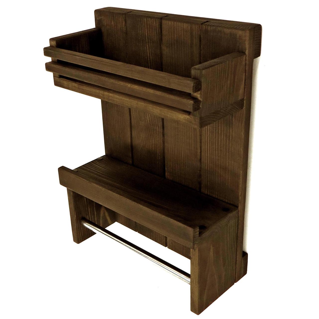 Полка для ванной из дерева Кобленц Капучино (ВНП/002409)