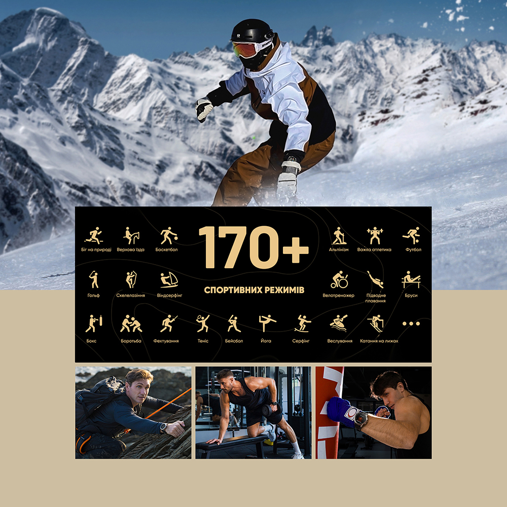 Розумний годинник Kospet TANK T3 ULTRA Silver GPS з компасом і водозахистом - фото 8 Розумний годинник Kospet TANK T3 ULTRA Silver GPS з компасом і водозахистом - фото 8