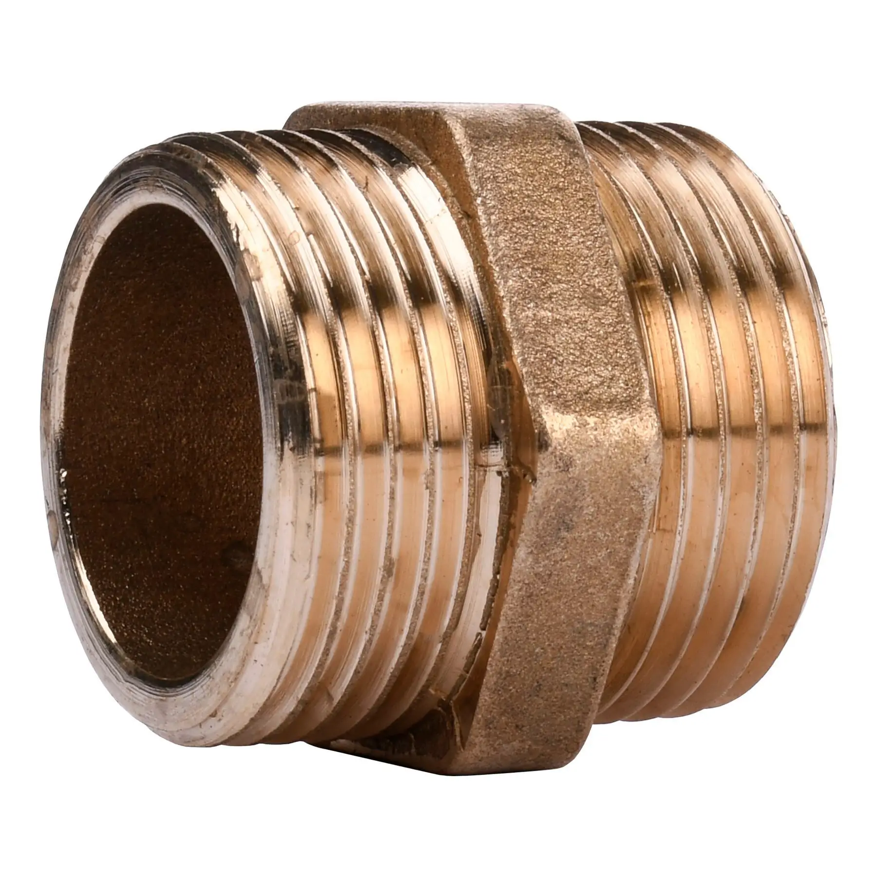 Ніпель штампований латунний 1" ЗРх1" ЗР (А0506А VA) - фото 3 Ніпель штампований латунний 1" ЗРх1" ЗР (А0506А VA) - фото 3