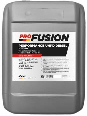 Моторное масло для грузовых автомобилей Profusion Performance UHPD Diesel 10W-40 20 л