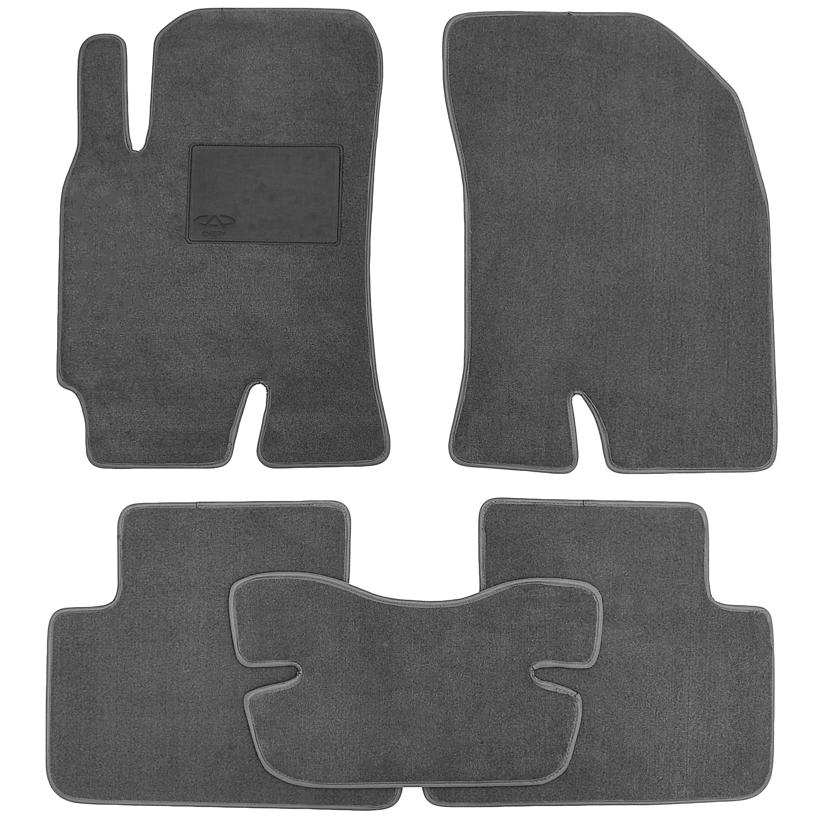 Коврики в салон для Chery Eastar '03-11 текстильные Серый (168444)