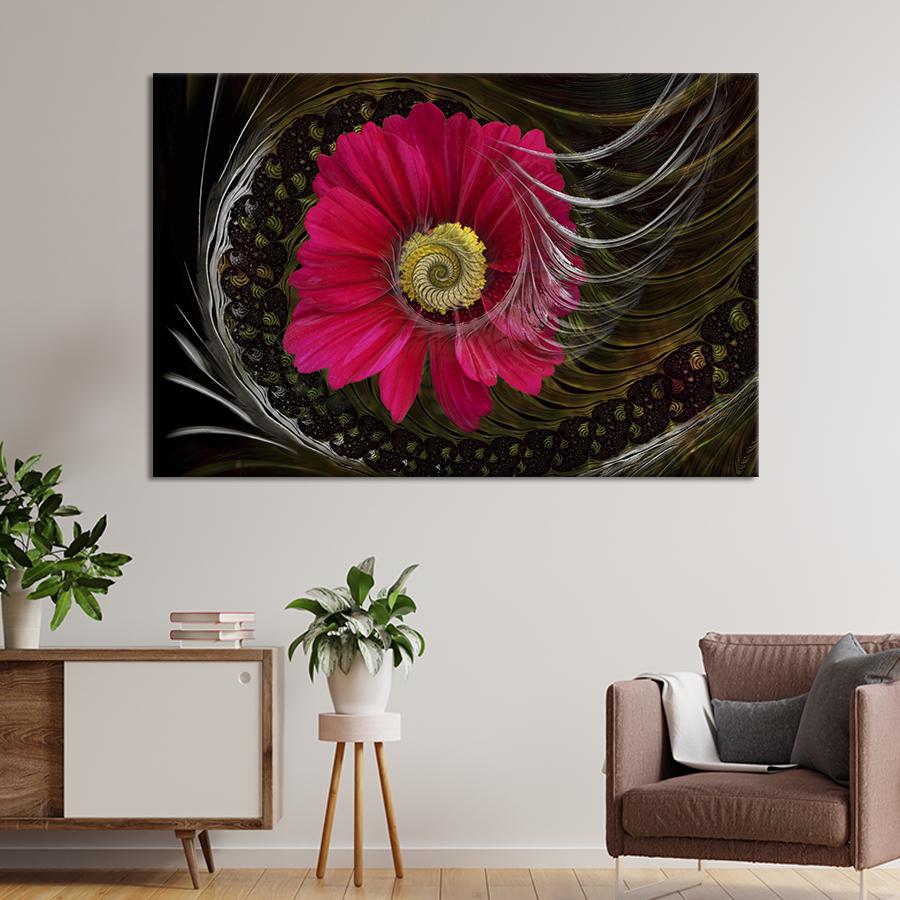 Картина на холсте Фантастический цветок 75x50 см (806-1)