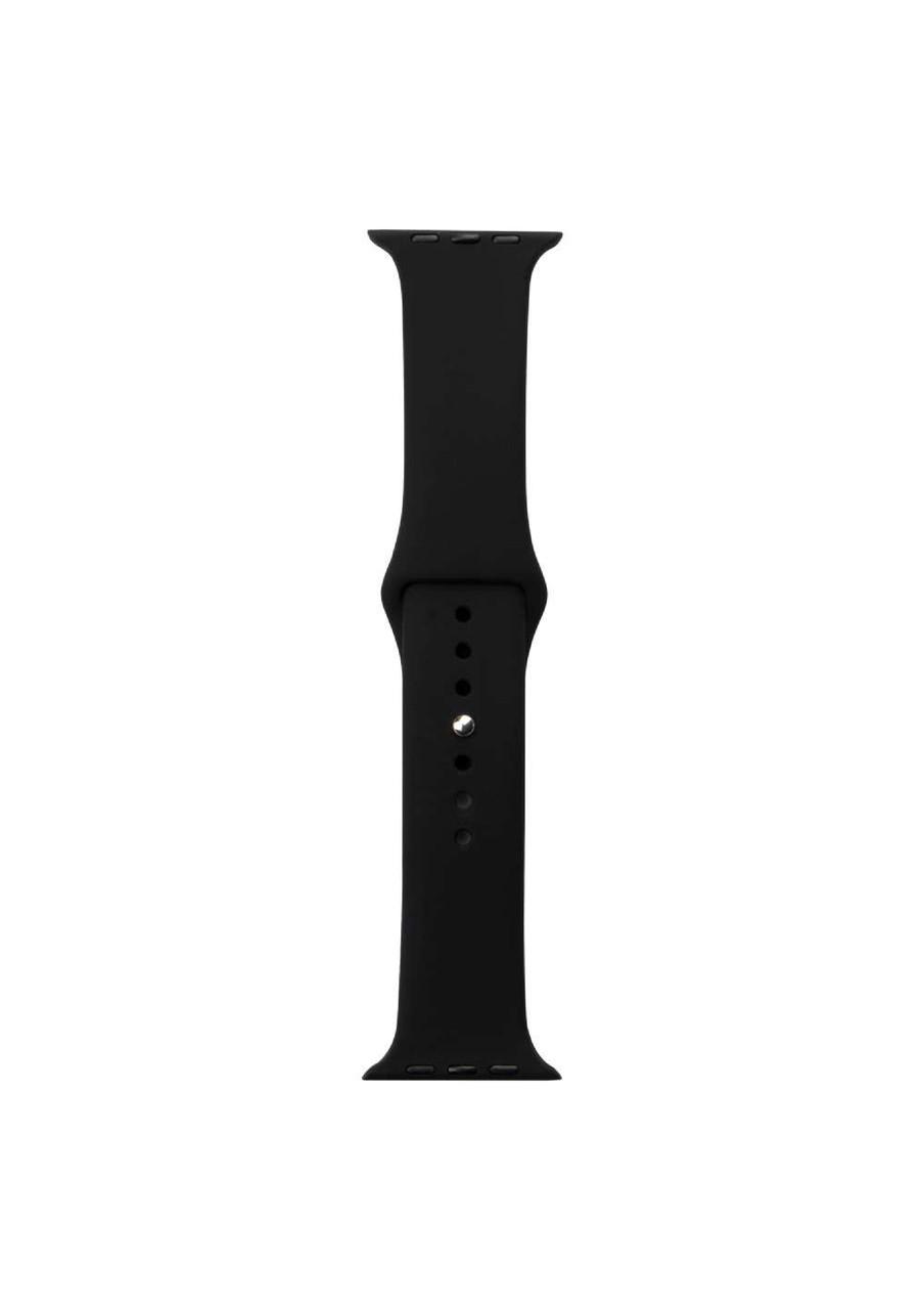 Ремешок силиконовый Sport Band для Apple Watch 42/44/45/49 мм Black (212-00494) - фото 5