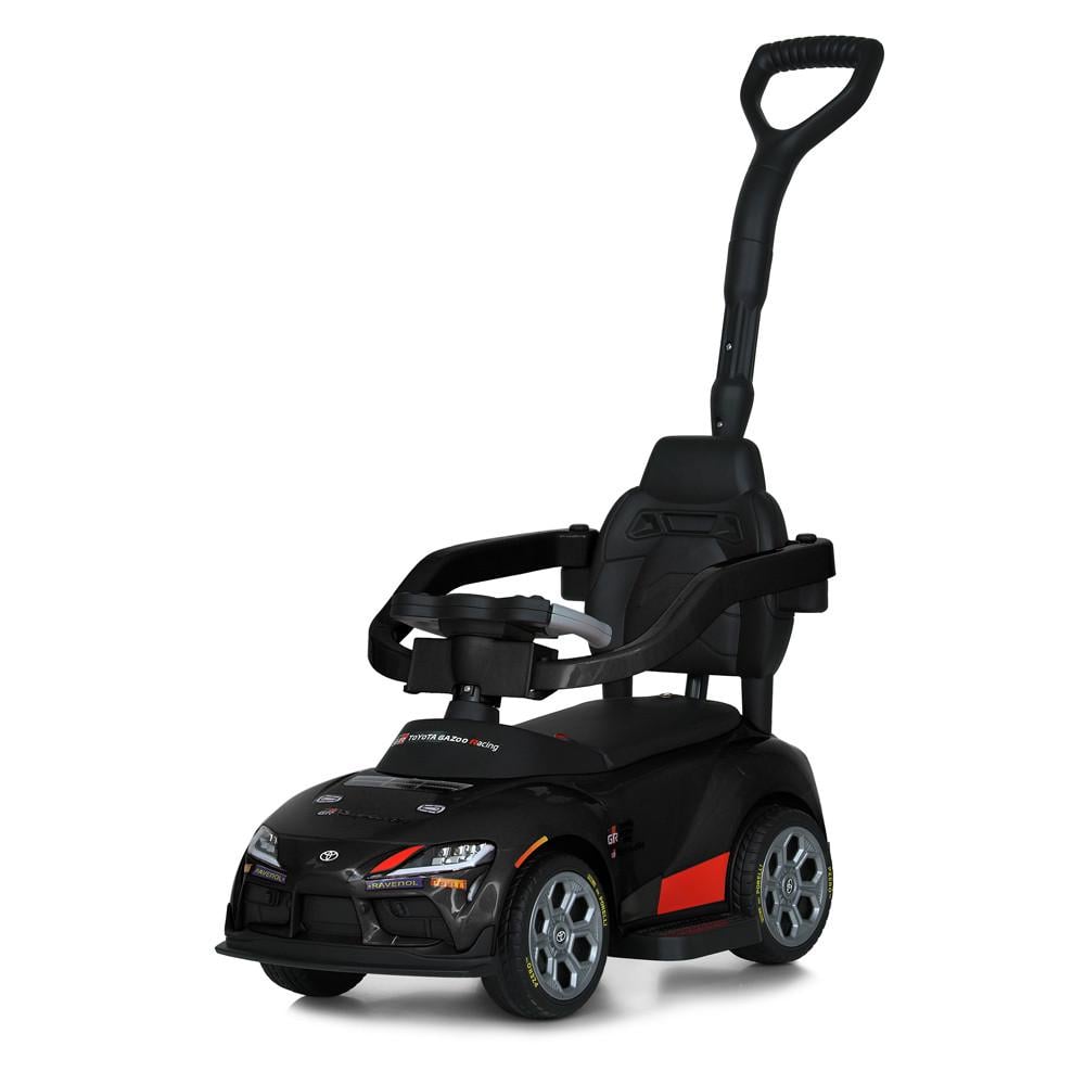 Детская каталка-толокарь Bambi M 6129 с родительской ручкой 3в1 Черный (2687549776)