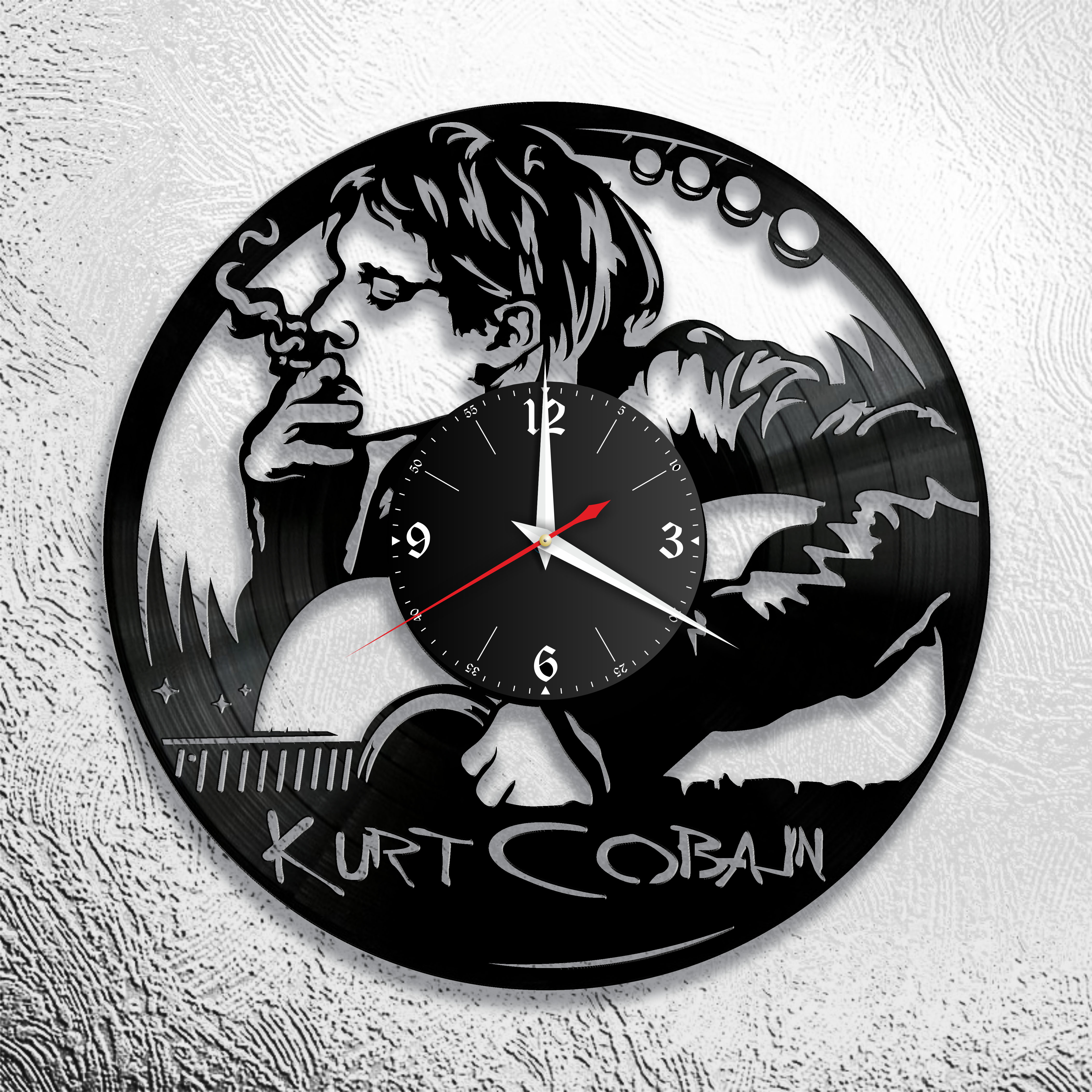 Часы настенные Nirvana 0560 из виниловой пластинки