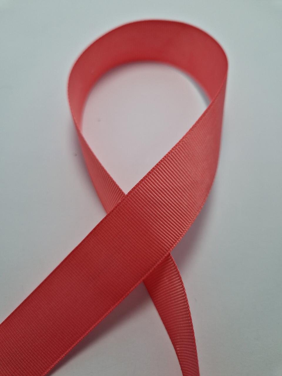 Стрічка репсова 2,5 см Кораловий (1852828366)