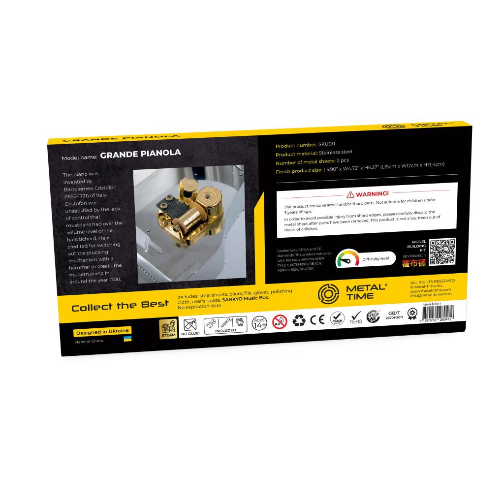 Конструктор METAL-TIME Grande Pianola MT011 колекційна модель (3029049) - фото 12 Конструктор METAL-TIME Grande Pianola MT011 колекційна модель (3029049) - фото 12
