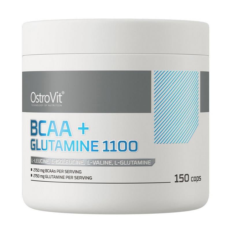 Амінокислотний комплекс Ostrovit BCAA Glutamine 150 капсул