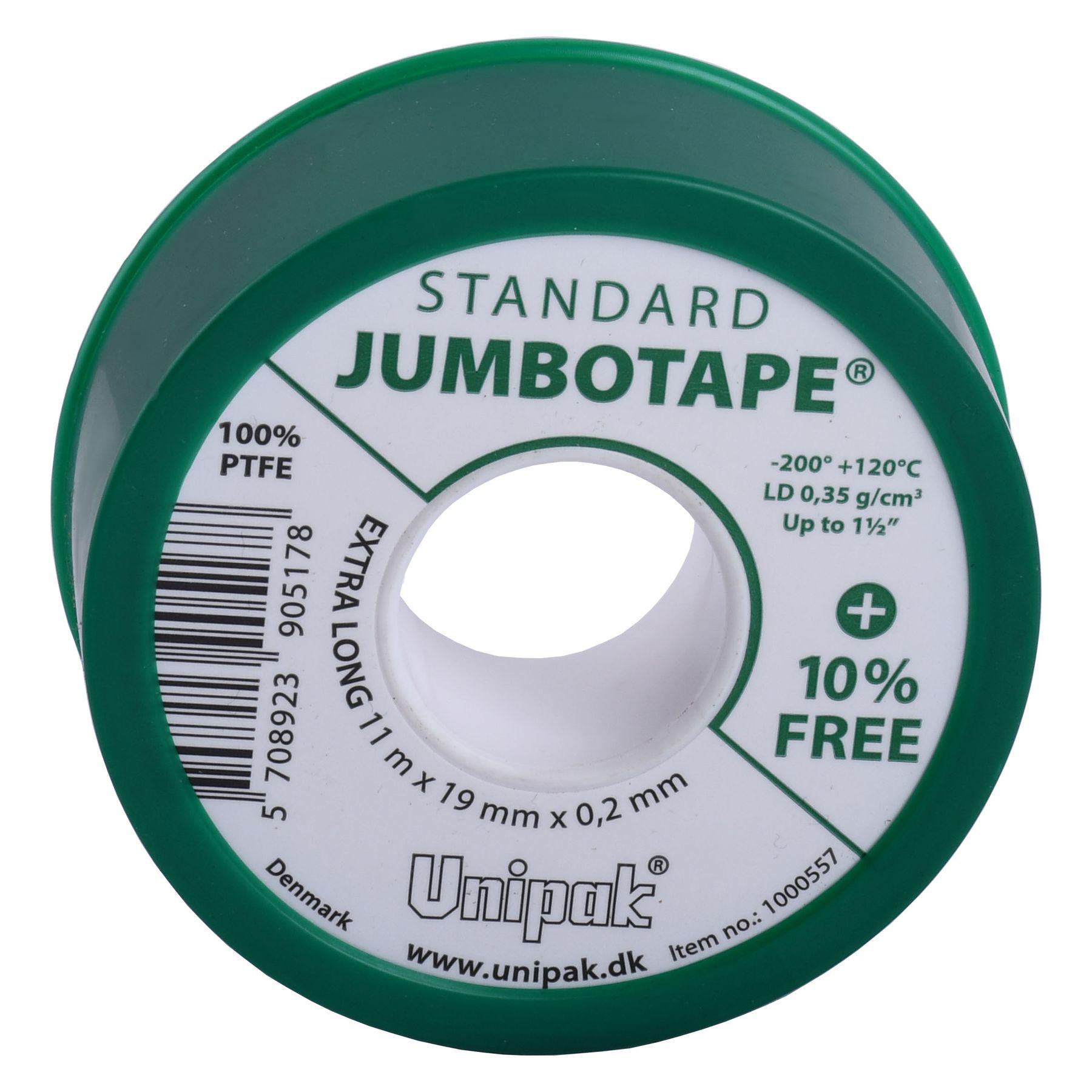 Фум-стрічка тефлонова Unipak Jumbotape standard 11х19х0,2 см (000023468)