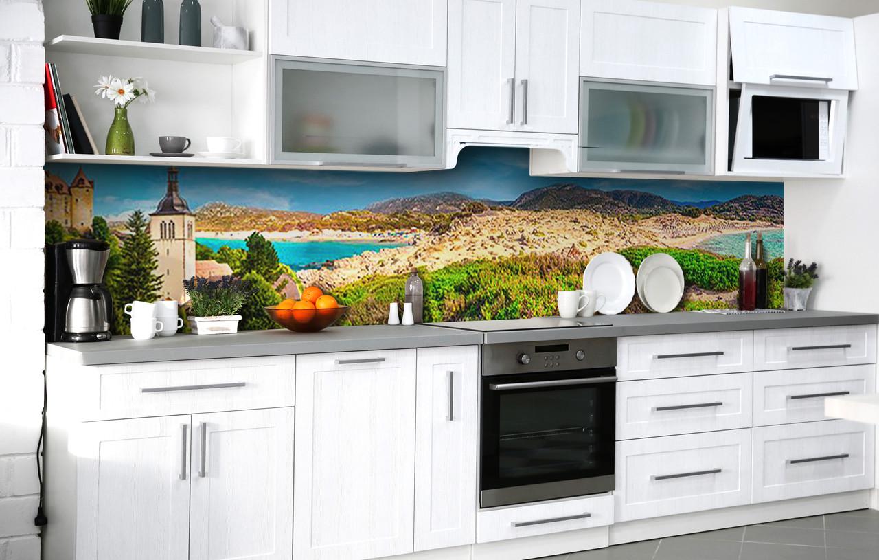 Кухонный фартук Путешествие мечты виниловый самоклеющийся 65х250 см