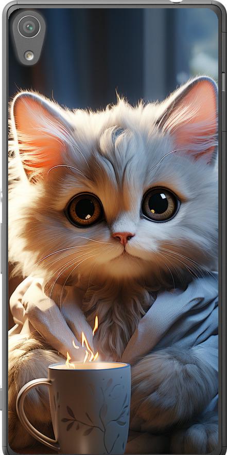 Чехол на Sony Xperia XA Ultra Dual F3212 White cat (5646t-391-42517)