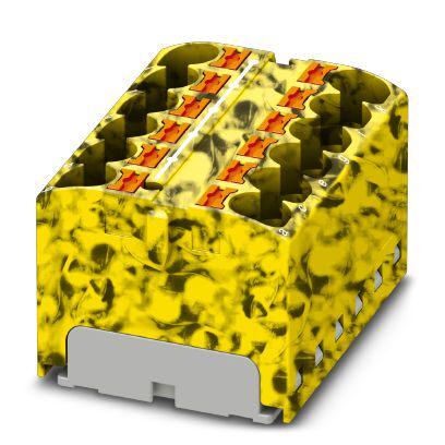 Розподільний блок Phoenix Contact PTFIX 12X4-FE 450В 32A Push-in Жовто-чорний (3273832)