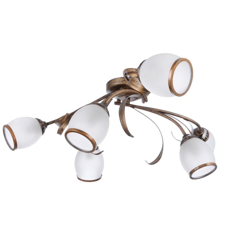Люстра на 6 плафонів Brille LK-197S/6 E14 флористика