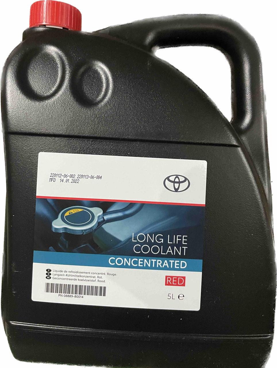 Антифриз Toyota LL Coolant Concentrated 5 л Red (0888980014)