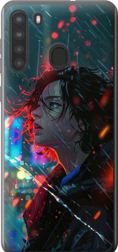 Чехол на Samsung Galaxy A21 Ночные огни (6096u-1841-42517)