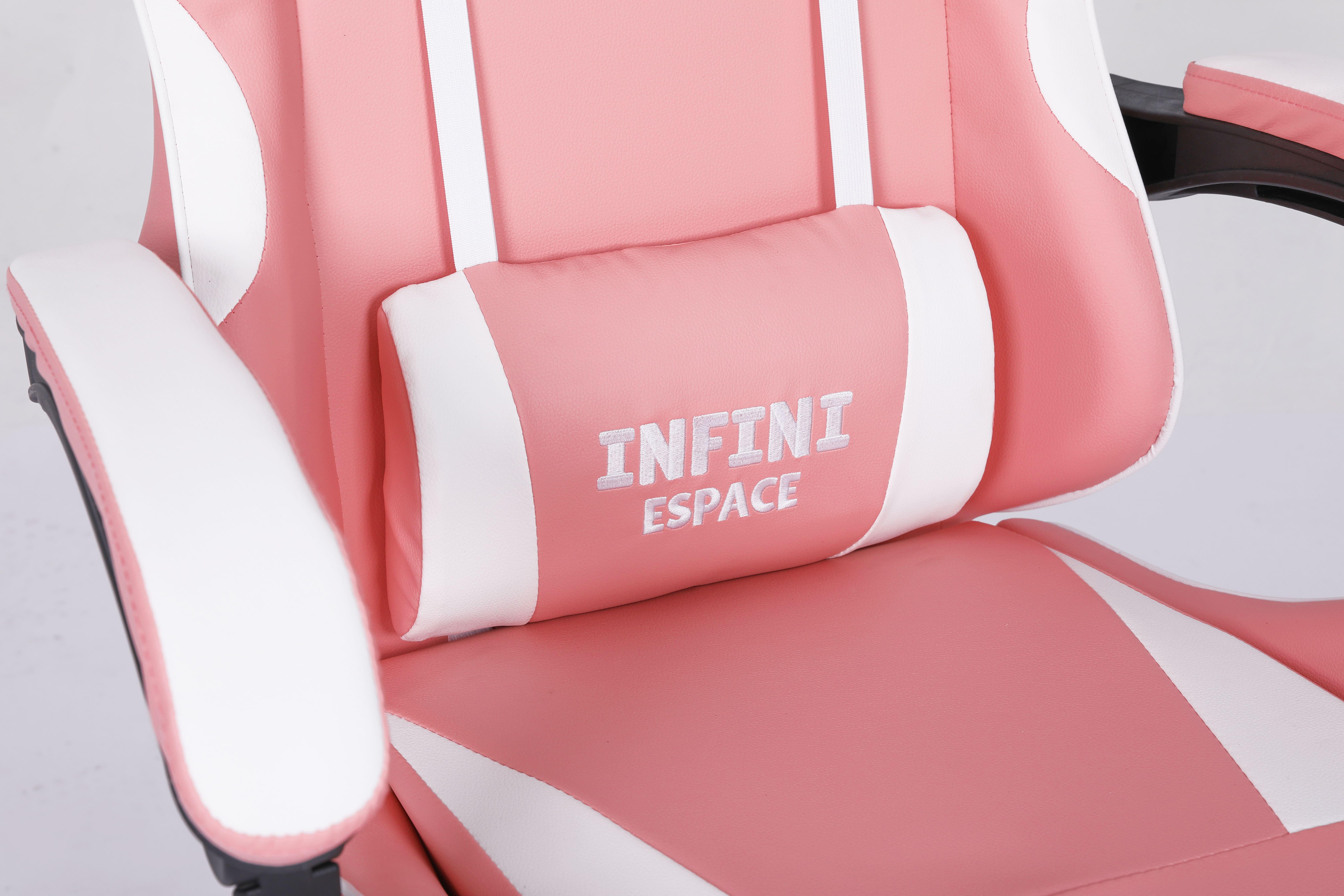 Кресло компьютерное с подставкой для ног Infini Espace Розовый (22288282) - фото 8 Кресло компьютерное с подставкой для ног Infini Espace Розовый (22288282) - фото 8