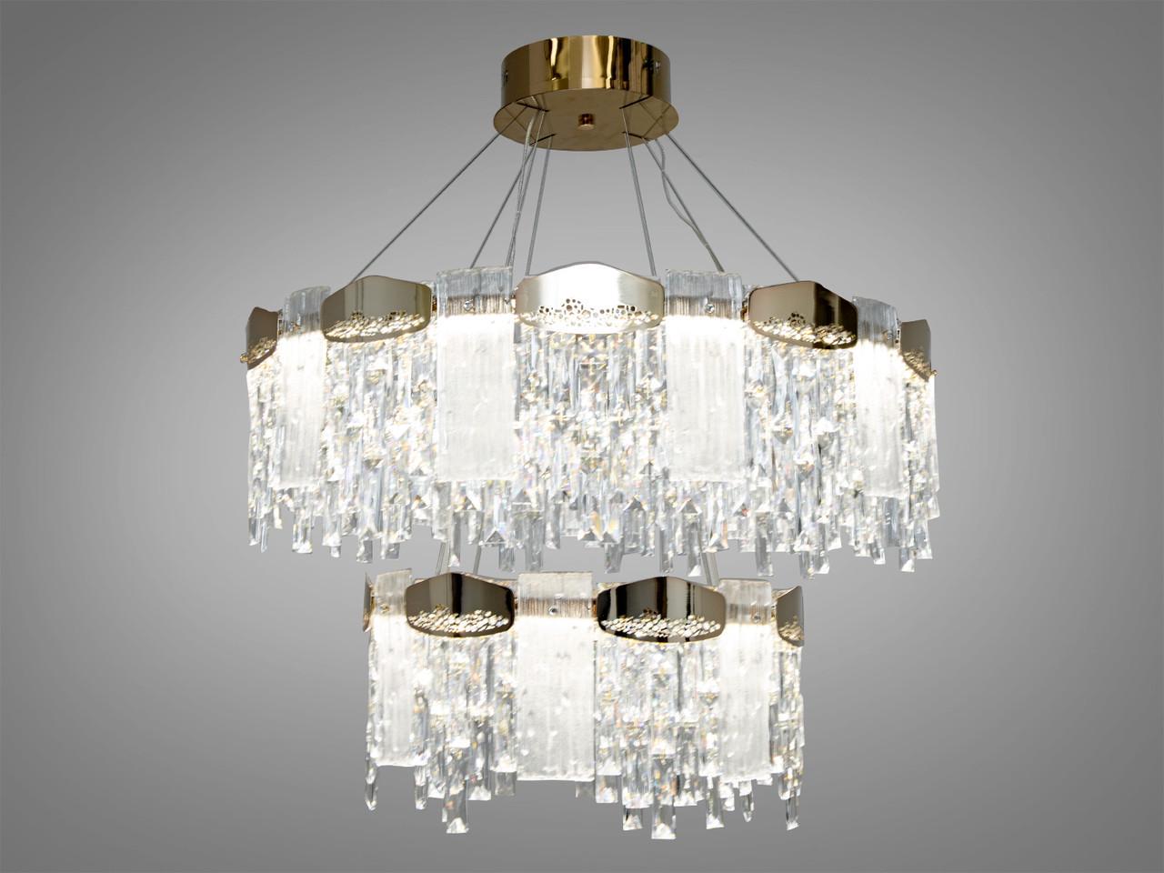 Люстра хрустальная LED 9152-800+500G (2437596154)