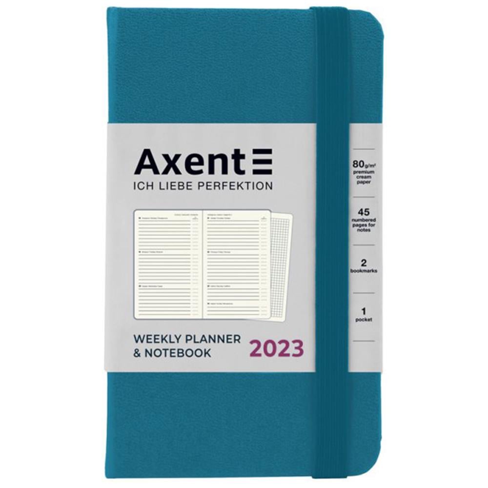 Еженедельник Axent 2023 Pocket Strong 90х150 Голубой (8508-23-47-A)