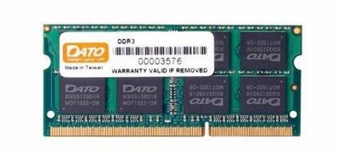 Оперативная память Dato DDR3 SO-DIMM 8GB/1600 (DT8G3DSDLD16)