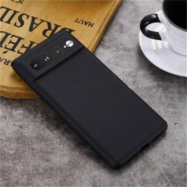 Черный силиконовый чехол для Google Pixel 6 (с микрофиброй внутри) - фото 5