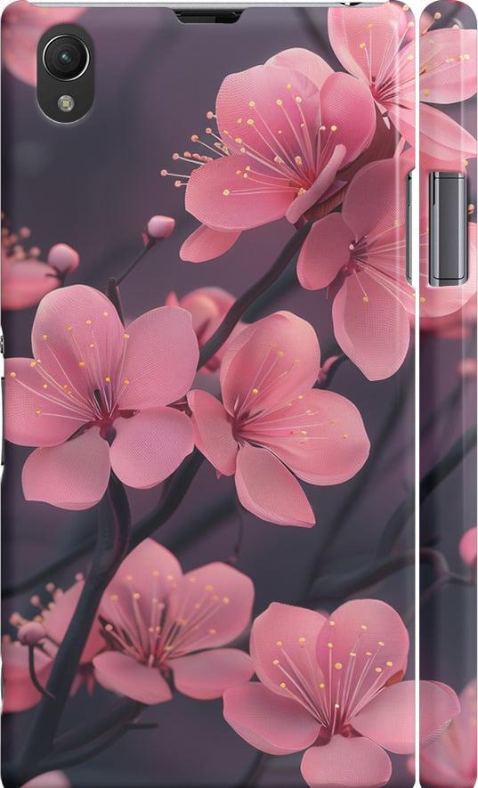 Чехол на Sony Xperia Z1 C6902 Пурпурная сакура (6075c-38-42517)