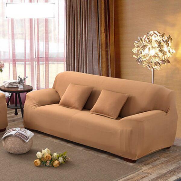 Чехол на диван HomyTex универсальный бифлекс Песочный (6-12241)