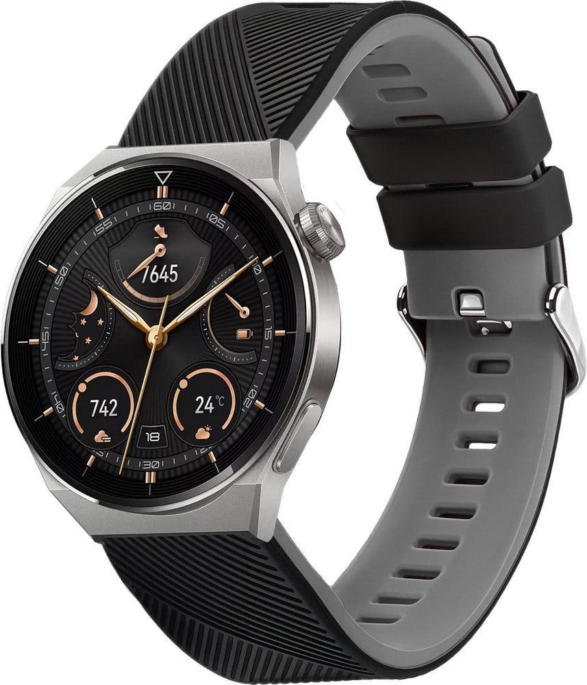 Ремешок Luminic для Huawei Watch GT3 Pro 46 мм Black/Grey (37335-53)