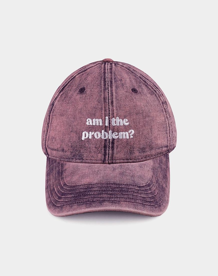 Кепка джинсова am i the problem? жіноча BITCHIN' рожева One size