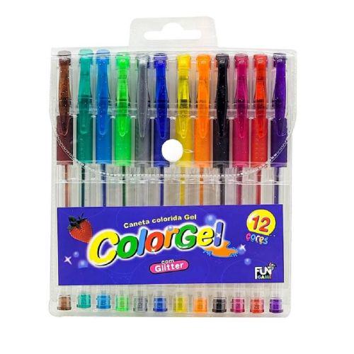 Набор гелевых ручек Glitter с блестками 12 цв.