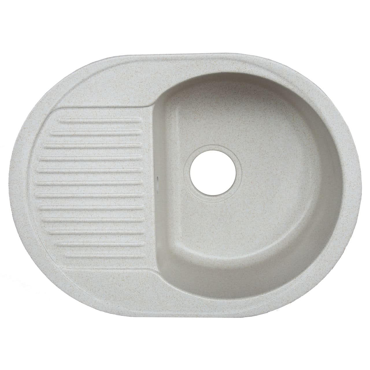 Мойка кухонная Platinum 6247S Белый в черную точку (19675)