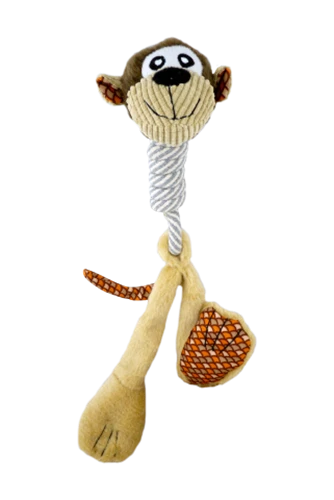 Игрушка PAPILLON Обезьяна с большими лапами из плюша и каната для собак 50 см (140088)