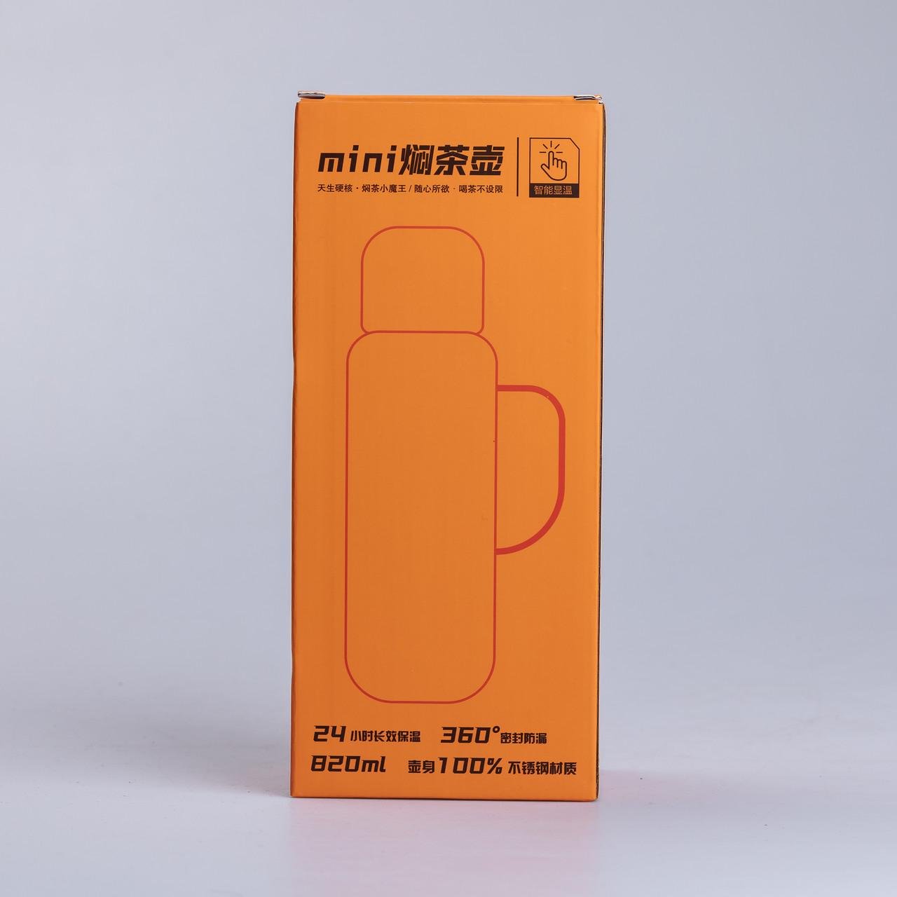 Термос Vacuum с датчиком температуры на 820 мл Мятный - фото 6