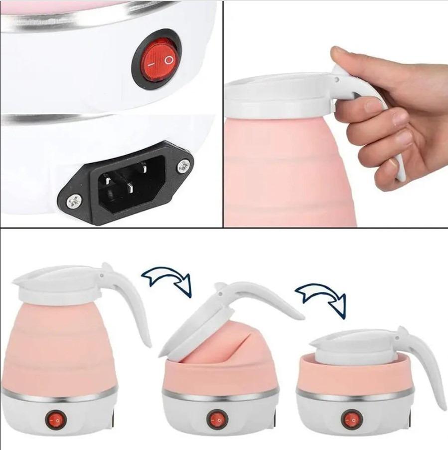 Чайник электрический Sunroz Foldable Kettle 600 Вт складной силиконовый 500 мл - фото 4