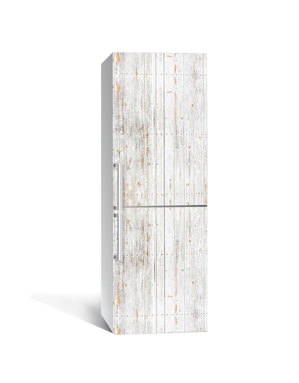 Наклейка 3D на холодильник Zatarga "Металлические планки" виниловая 650х2000 мм